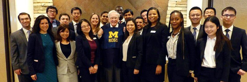 Image for Fridays from the Frontline: Ross MBAs Get Investment Tips from Warren Buffett