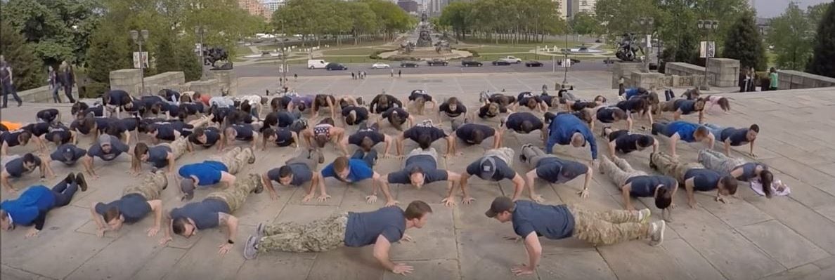 Image for Push-Up Throw Down Sweeps Business Schools, Raising Awareness of Veteran Suicide