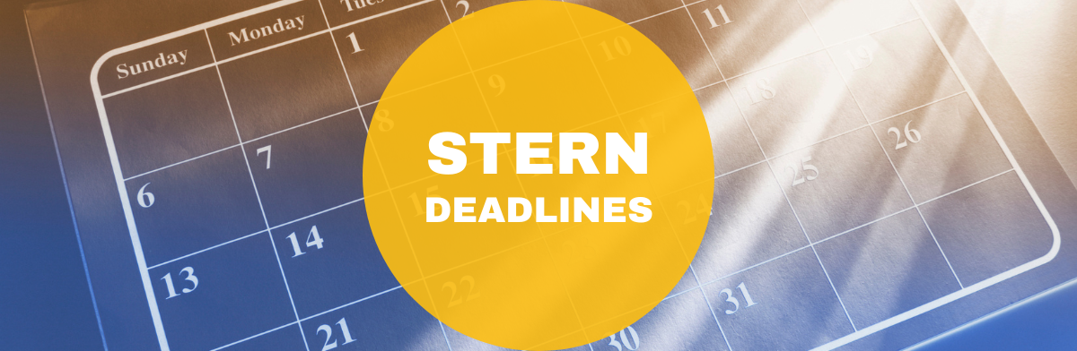 NYU Stern MBA Deadlines