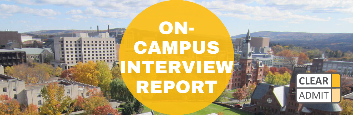Image for Cornell Johnson MBA Interview Questions & Report: Round 1 / Adcom / On-Campus