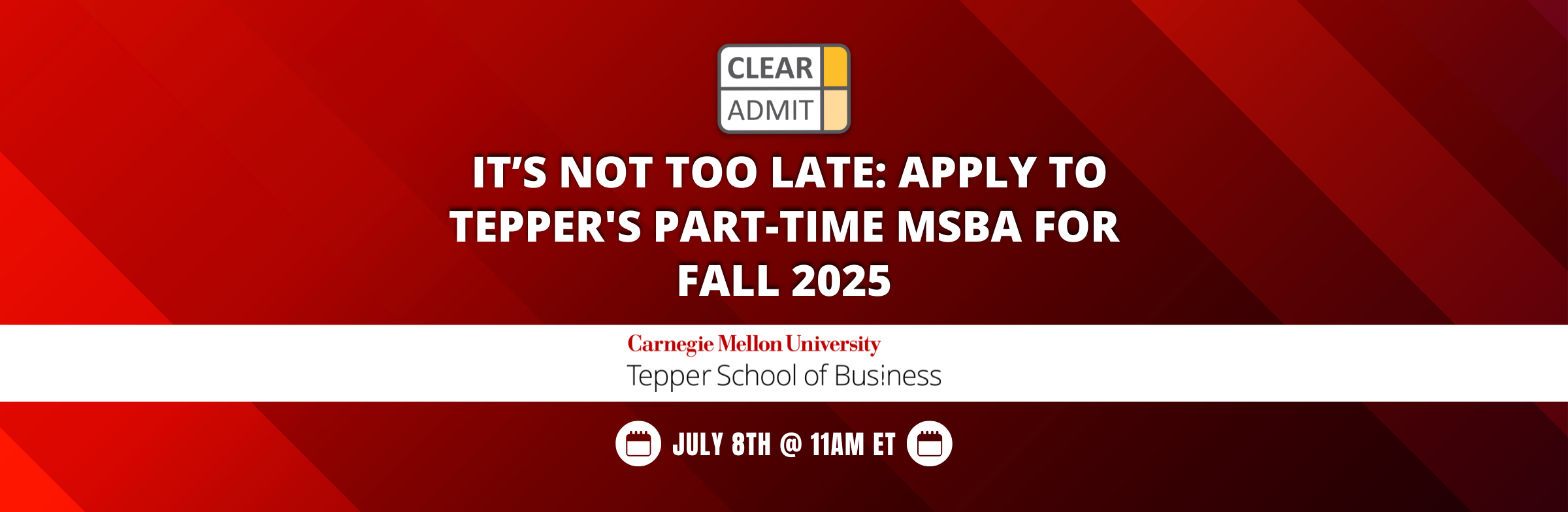 Carnegie Mellon Tepper MSBA Webinar Clear Admit