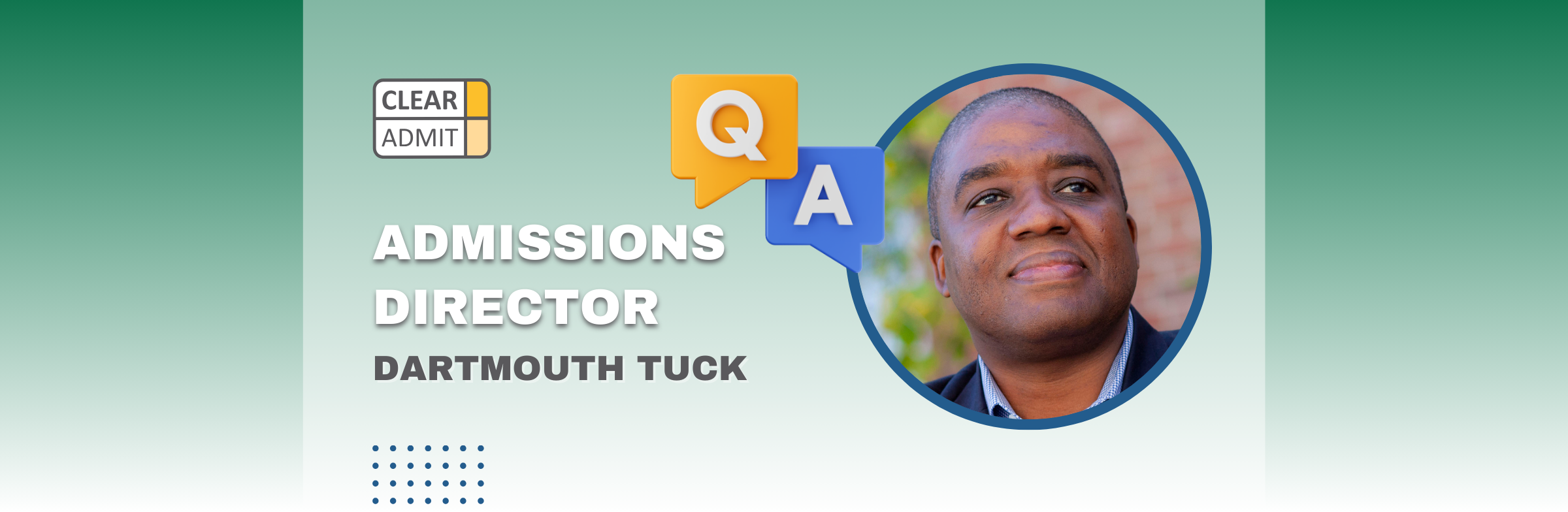 Image for Admissions Director Q&A: Lawrence Mur’ray of the Dartmouth Tuck School of Business