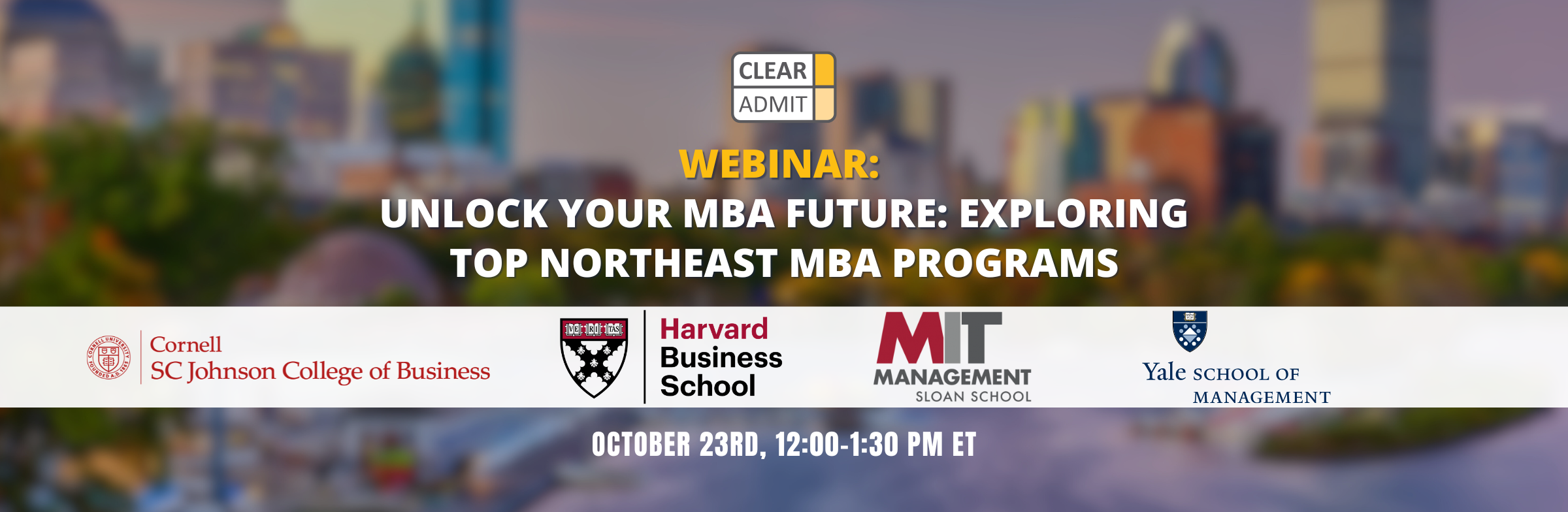 Image for Webinar: Unlock Your MBA Future: Exploring Top Northeast MBA Programs