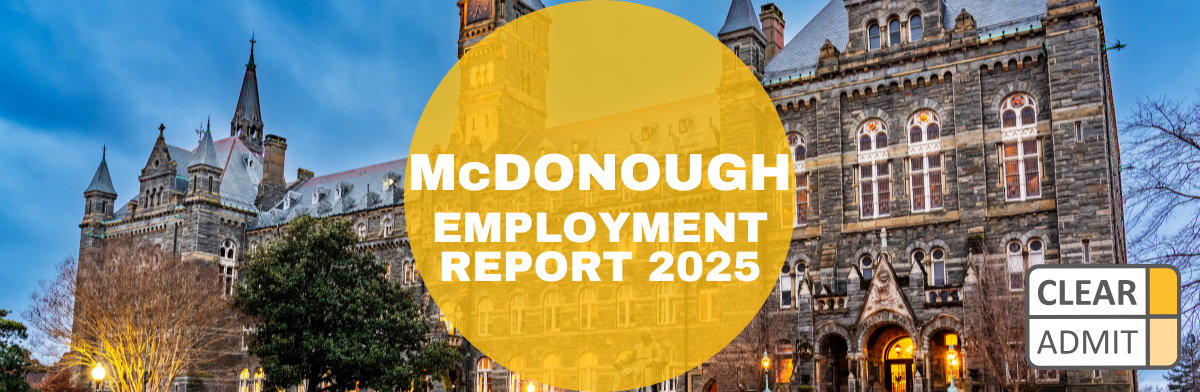 Image for Georgetown McDonough MBA Class of 2025 Employment Report