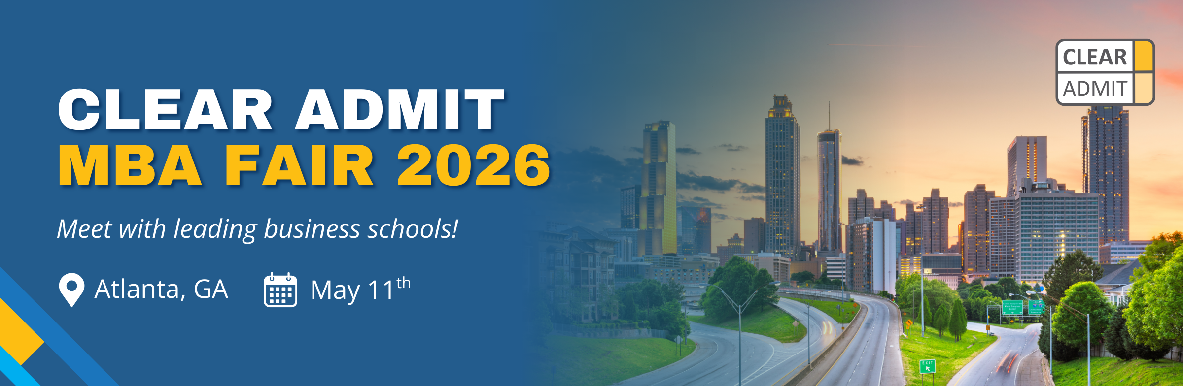 Image for Clear Admit MBA Fair 2026 – May 11th, Atlanta