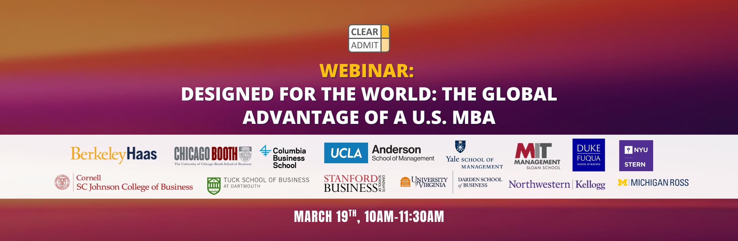 Image for Webinar: Designed for the World: The Global Advantage of a U.S. MBA