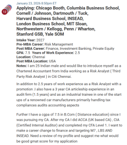 MBA applicant from India, still to take the GMAT