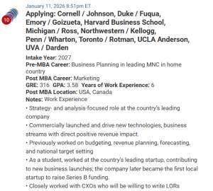 MBA applicant from South Asia, will retake the GRE.