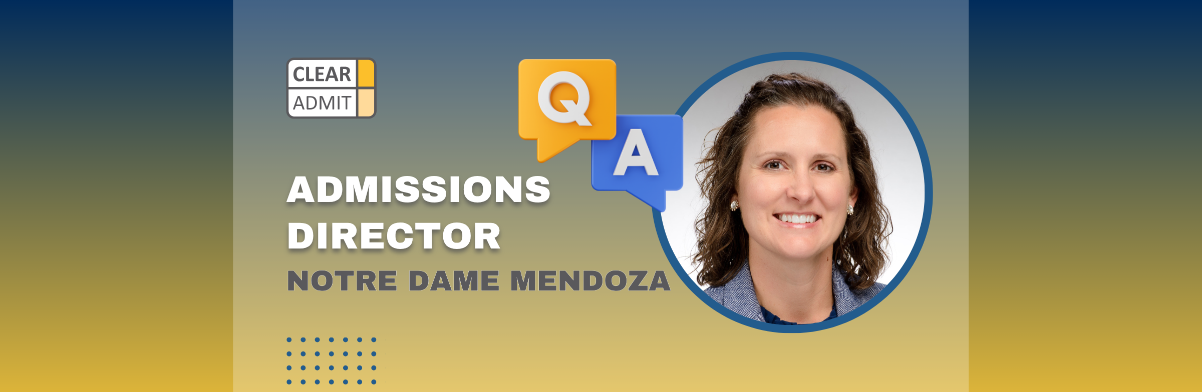 Image for Admissions Director Q&A: Claire Fitzgibbon of Notre Dame Mendoza