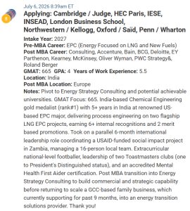 MBA applicant from India, with a 665 GMAT score