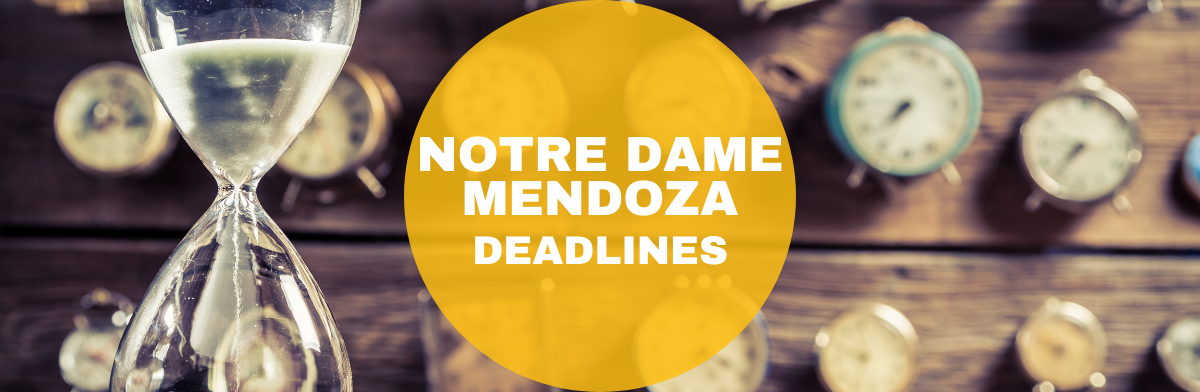 Notre Dame mba deadlines