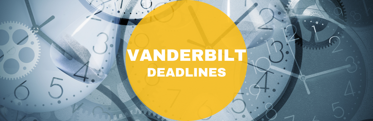 Vanderbilt MBA Deadlines