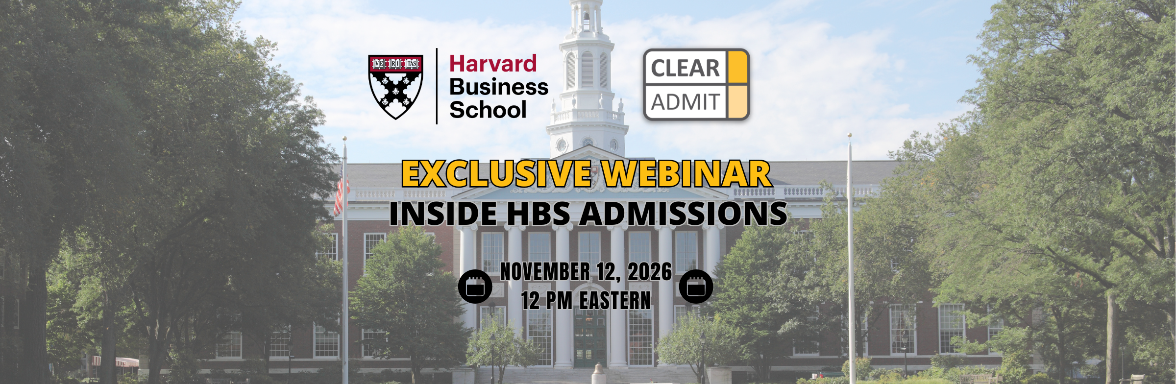 Image for Exclusive Webinar: Harvard Business School – Inside HBS Admissions – November 2026